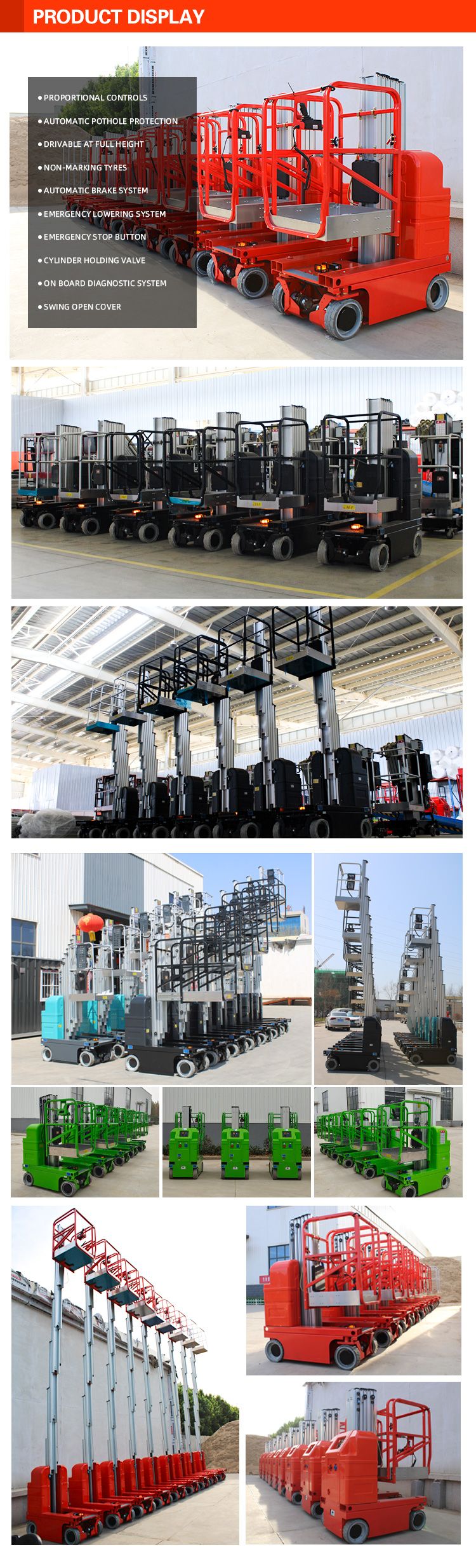 Aluminium Alloy Lifting Platform