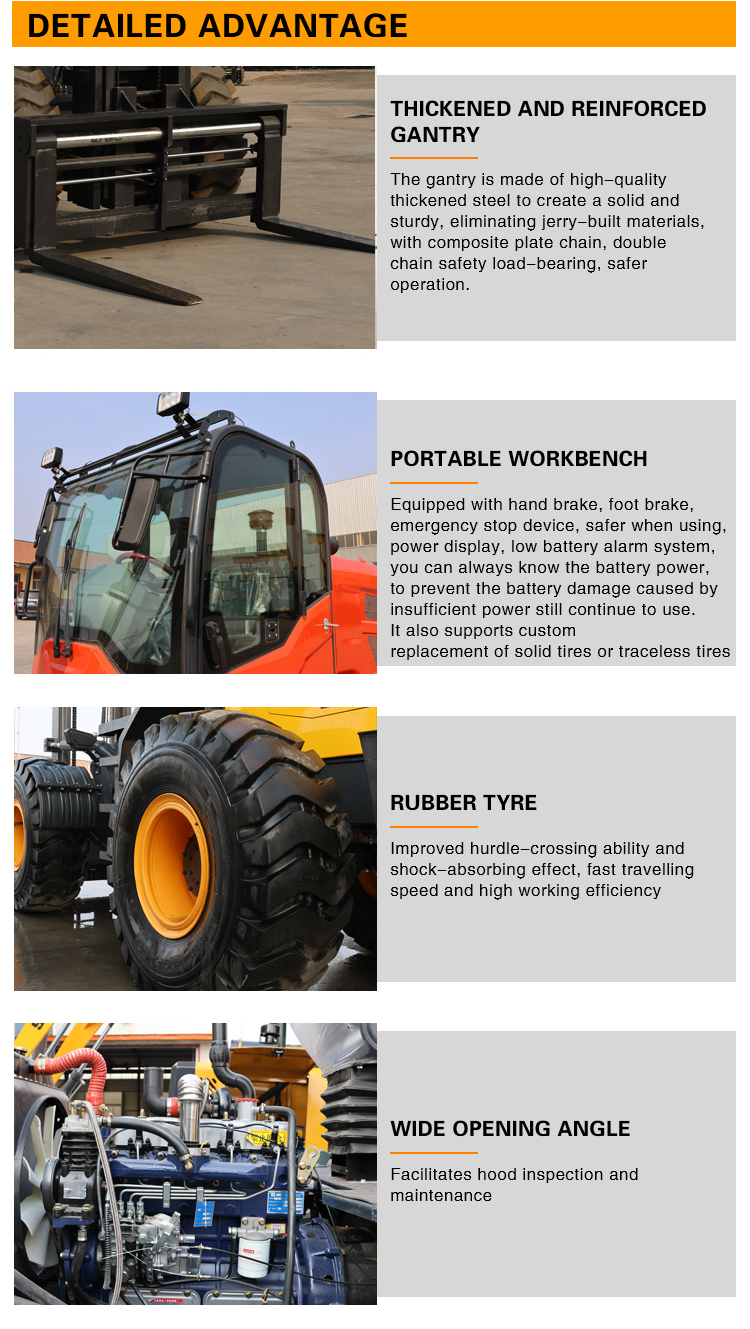 Super heavy-duty off-road forklift